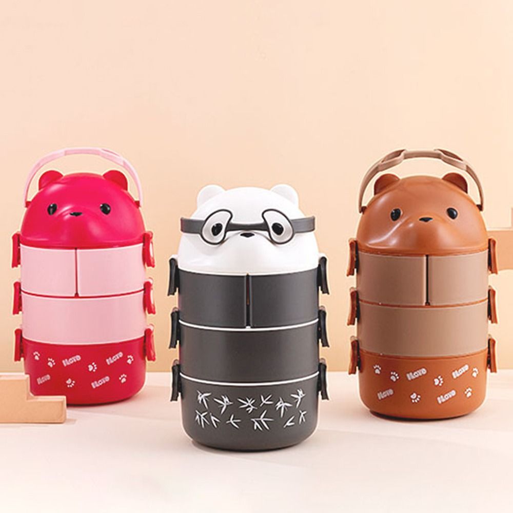 1Pcs New Eyeglass Bear Thermal - Meal Prep Box 评论和价格
