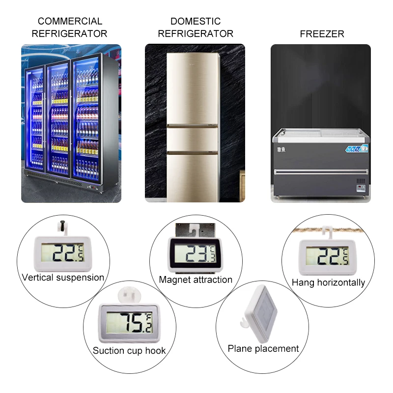 LCD Digital Home Indoor Outdoo - Meal Prep Freezer 评论和价格