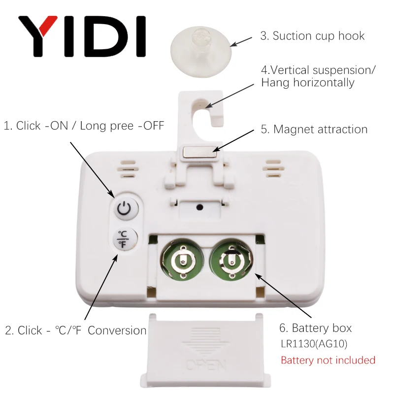 LCD Digital Home Indoor Outdoo - Meal Prep Freezer 评论和价格