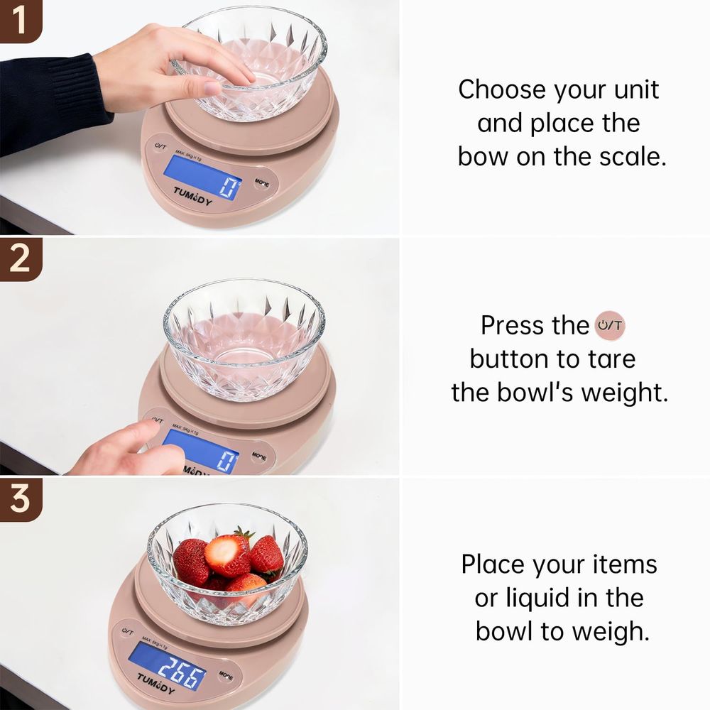 Compact Digital Kitchen Scale  - Meal Prep For Weight Loss 评论和价格