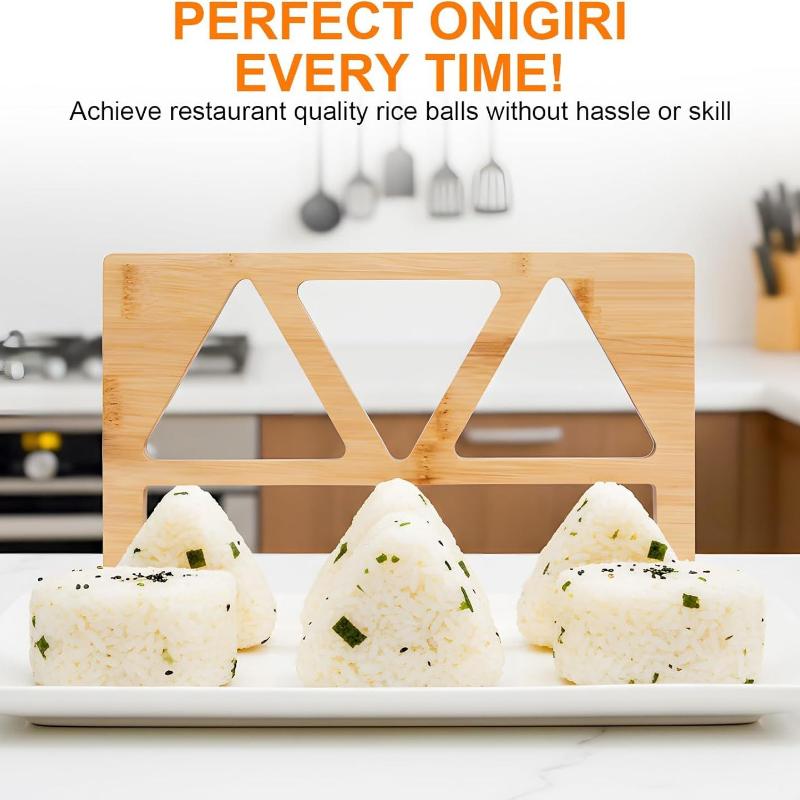 Wooden Onigiri Rice Ball Mold  - Meal Prep Rice 评论和价格