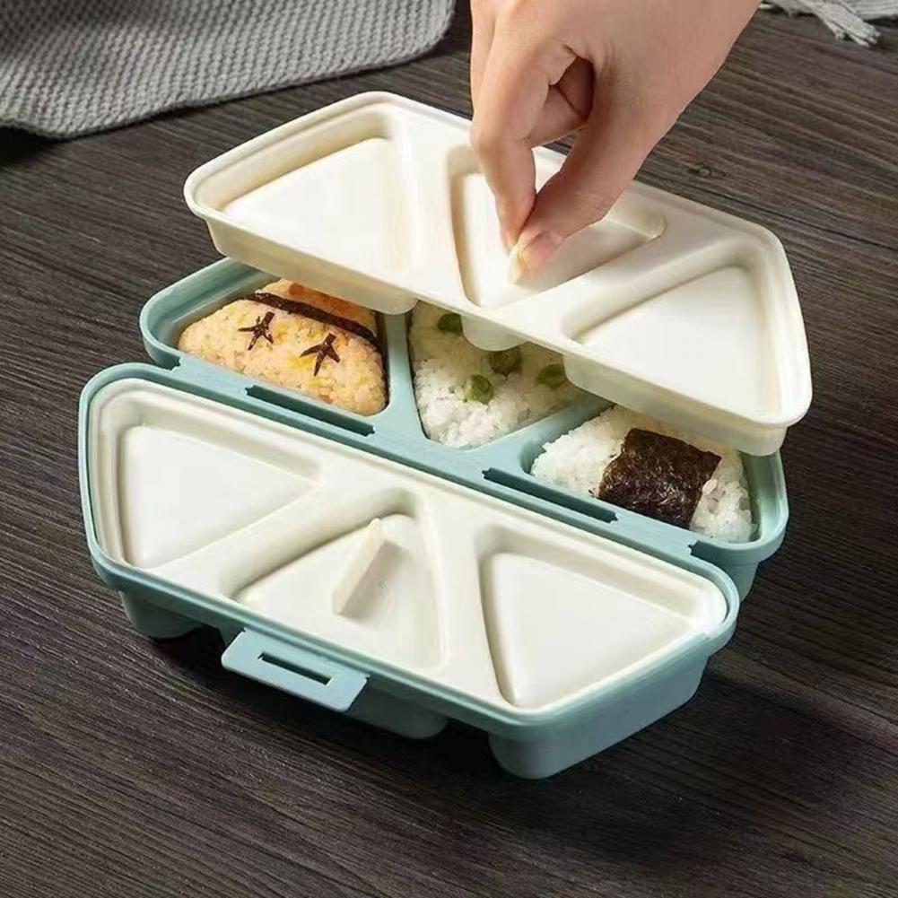 6-Cavity Triangle Onigiri Mold - Meal Prep Rice 评论和价格