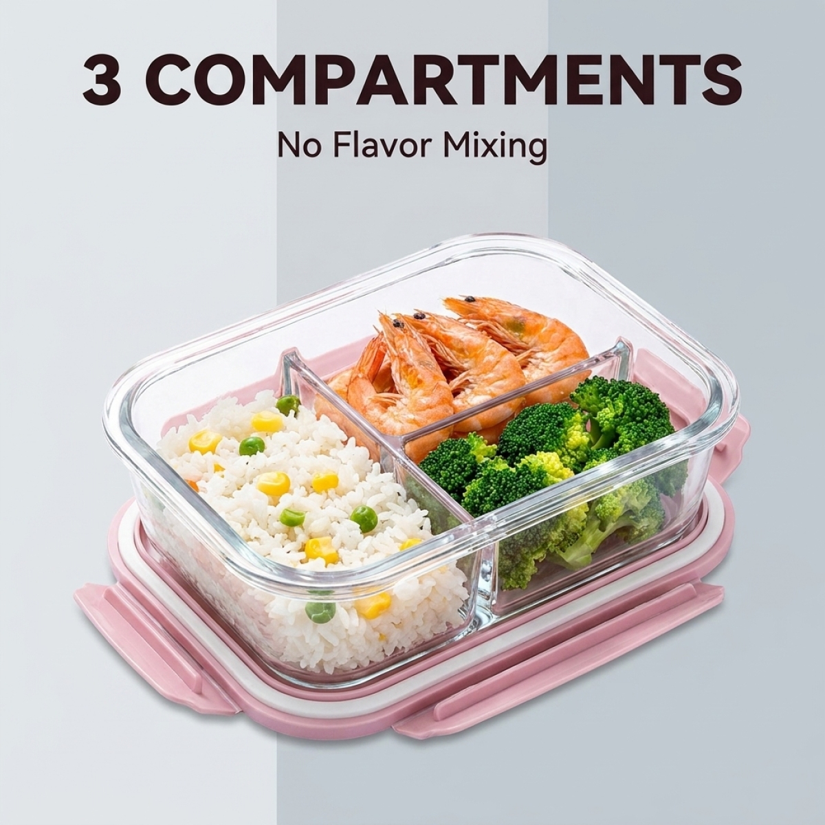 Pink Glass Food Container – Hi - Meal Prep Healthy 评论和价格