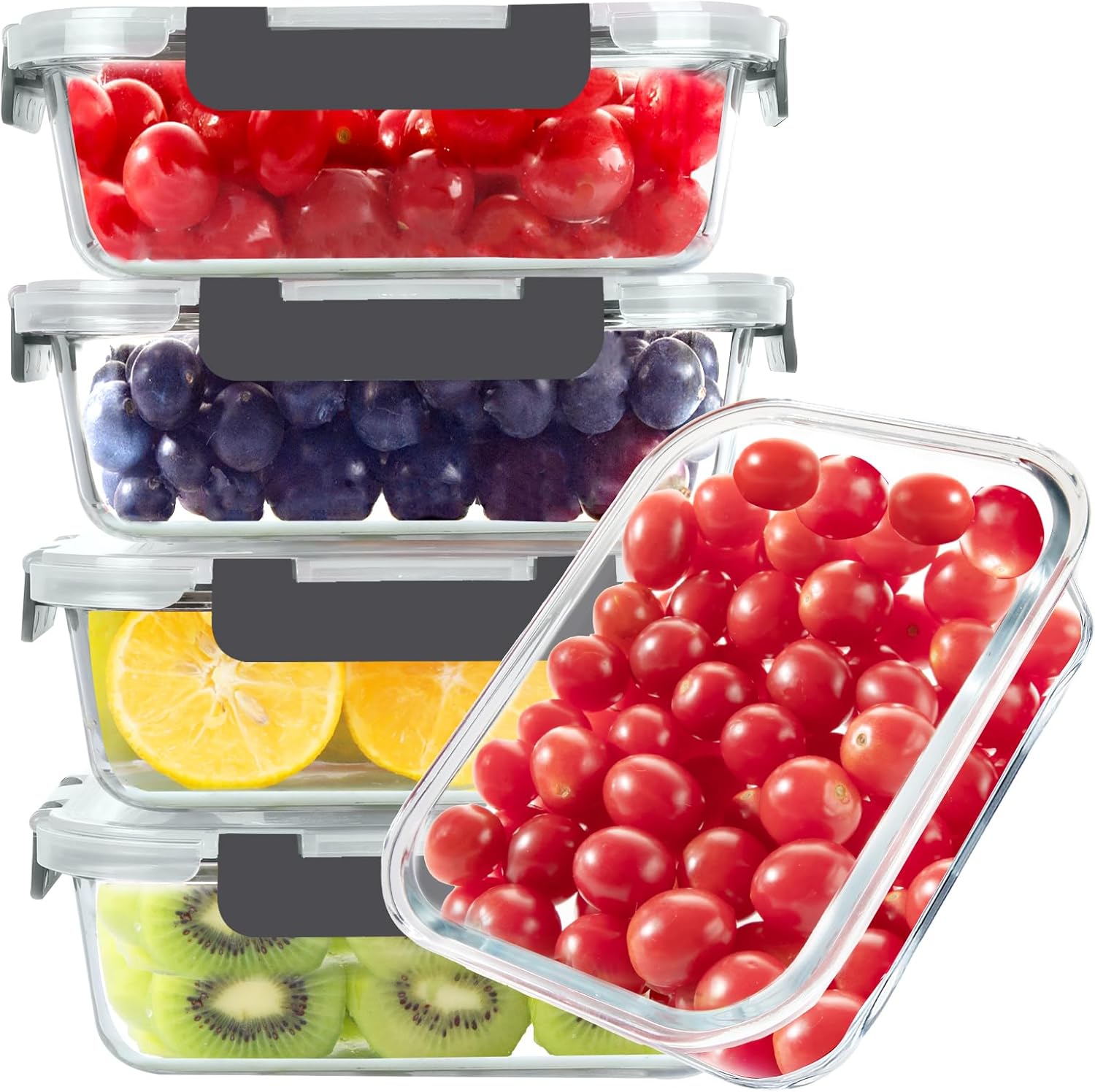 Glass Food Storage Containers, - Meal Prep Box 评论和价格